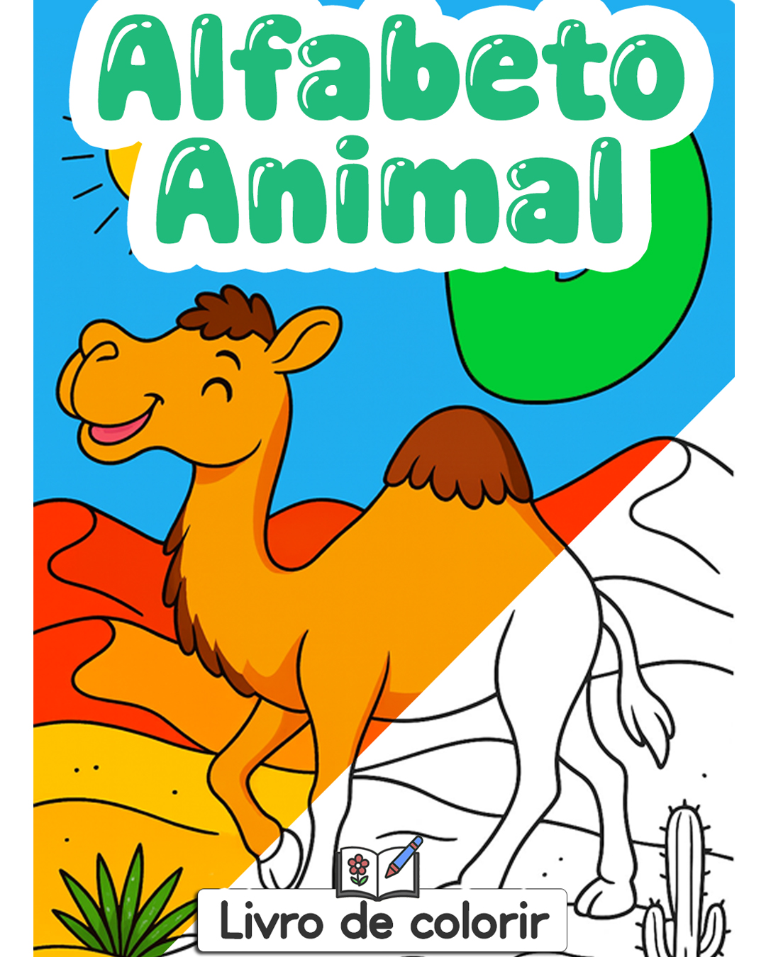 Livro de colorir Alfabeto Animal