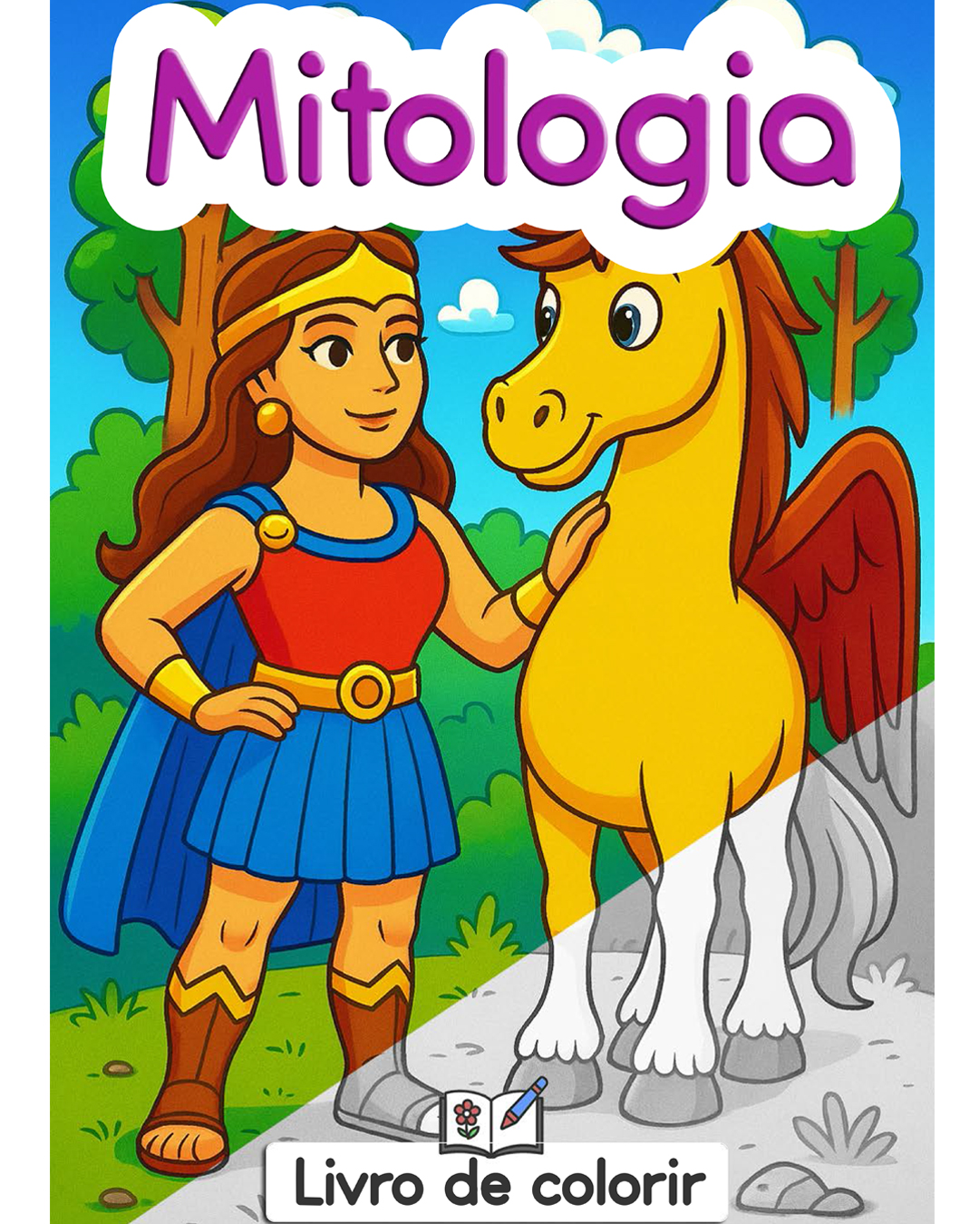 Livro de colorir Mitologia